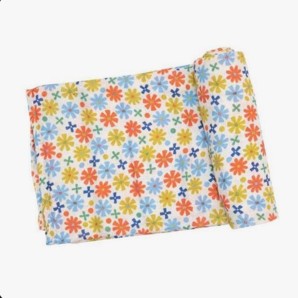 Angel Dear Swaddle Blanket Mod Daisy NWT